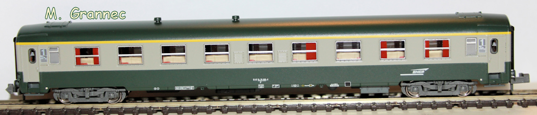 REE-Modeles NW-155 voie N Coffret de 3 voitures voyageurs « Le Capitole » de la SNCF, époque IV