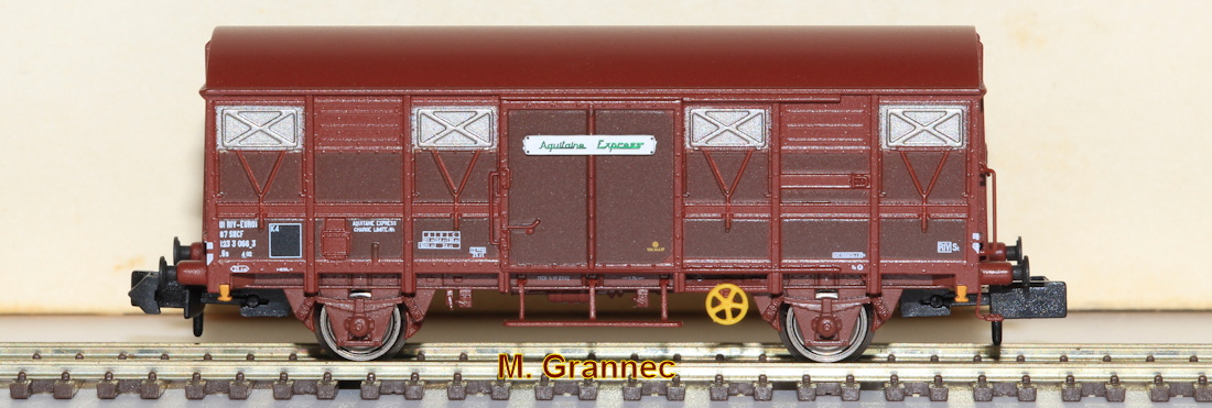 Lot De 2 Wagons Couverts Habbins HN6637 Arnold - Échelle N (1/160) - Occasion
